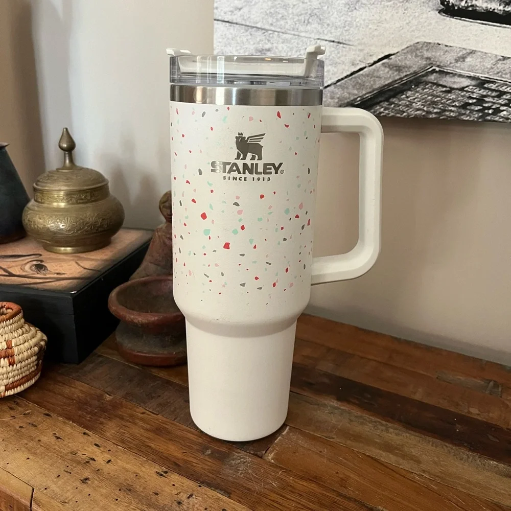 STANLEY Adventure 40oz Stainless Steel Quencher Tumbler-Terrazzo Pearlescent - Picture 2 of 11